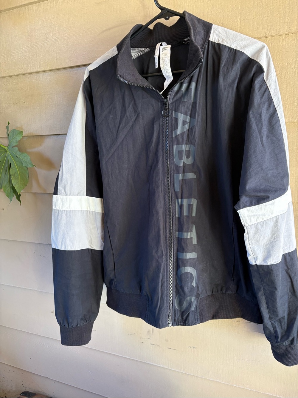 Fabletics Black and White Women's Windbreaker Jacket